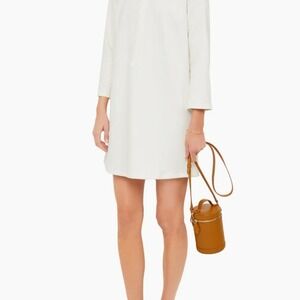 Tuckernuck White Stretch Crepe Avery Dress size Small